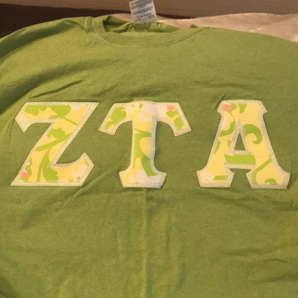 Long sleeve ZTA letter shirt
